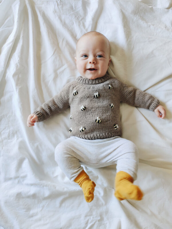 Buzz sweater baby kids knitting pattern