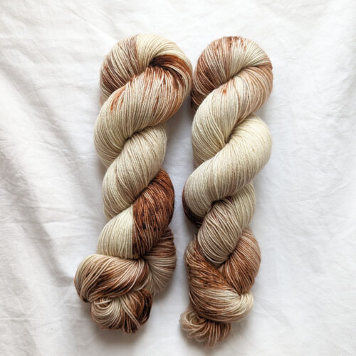 4ply - Brown Speckled Hand Dyed Yarn