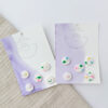 Confetti buttons with pattern made in polymer clay in green, pink, yellow and purple